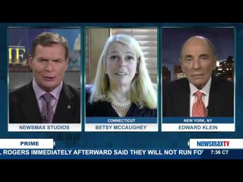 Newsmax Prime | Edward Klein and Betsy McCaughey Hillary distances herself from trade agreement