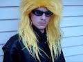 This is me in my Halloween costume.  Try to guess who I am.  XD