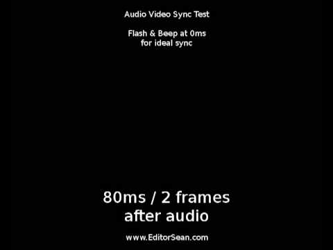 how to test av sync