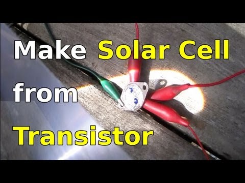 2N3055 - It's easy to cut open a power transistor like the 2N3055 to expose the NPN silicon material inside to make a solar cell. When exposed to sunlight, or househo...