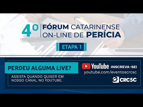 4° Fórum Catarinense on-line de Perícia - Etapa 1