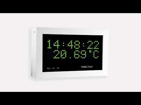 Pong Clock on YouTube