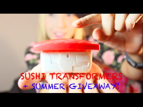 Takara Tomy's Sushi Transformers! タカラトミーの寿司船隊シャリダー! (GIVEAWAY)