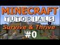 Minecraft Tutorials - E00 World Map Seed (Follow along!)