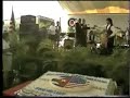 celia cruz, cuban salsa queen, returned to cuba in 1990 to the us military base. she sang accompanied by the cuban music band from miami, charanga tipica tropical.  celia stepped on cuban land after many years.  so close, but still far from the 