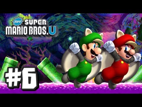 New Super Mario Bros U Wii U - Part 6 World 5-Airship, 5-1, 5-2, 5-3, 5-Tower, 5-Boo House, & 5-4
