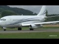 Boeing 737-200 taking off in Berne!