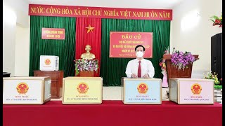 Phó Bí thư Thường trực Thành ủy, Chủ tịch HĐND, Chủ tịch Ủy ban bầu cử thành phố Phạm Tuấn Đạt dự khai mạc bầu cử tại khu 5B, phường Quang Trung