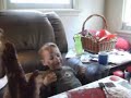 Jakob tastes pudding!