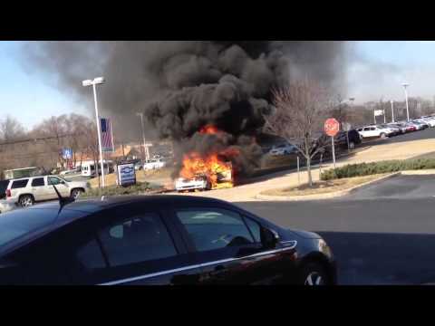 Mercedes Car Fire