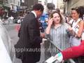 Terrence Howard - Signing Autographs at David Letterman