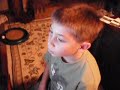 Son watches Catch the ball video