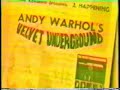 the velvet underground reunite around 1990 while attending an exhibition of andy warhol's work.  the end is clipped. . .sorry.