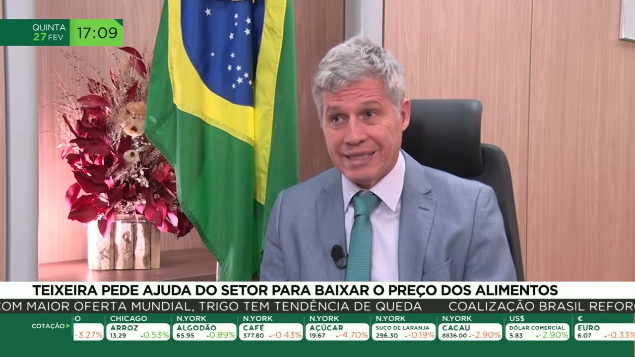 Teixeira pede ajuda do setor para baixar o preço dos alimentos