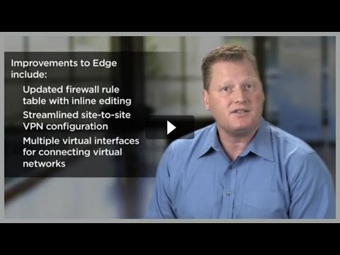What vCloud does for security and networking