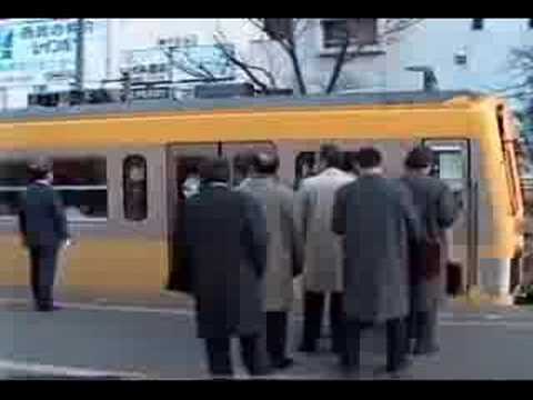 "Morning Tokyo Trains in 1991"
