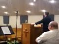 Darrel Antwiler speaking on Men's Ministry Sunday at Rose of Sharon Church in Kansas City. 2011