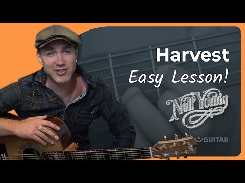 how to play harvest on guitar