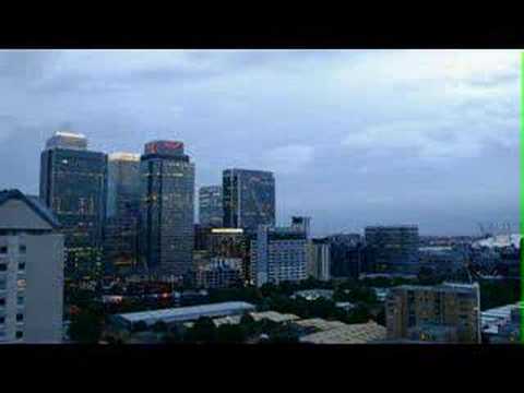 Canary Wharf Night time time lapse
