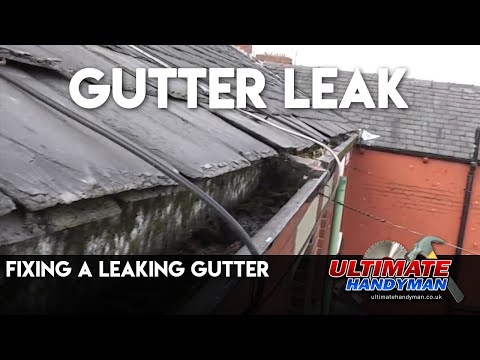 how to patch gutter leak