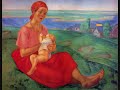 Brushstrokes from Kuzma Petrov-Vodkin. music by Mendelssohn