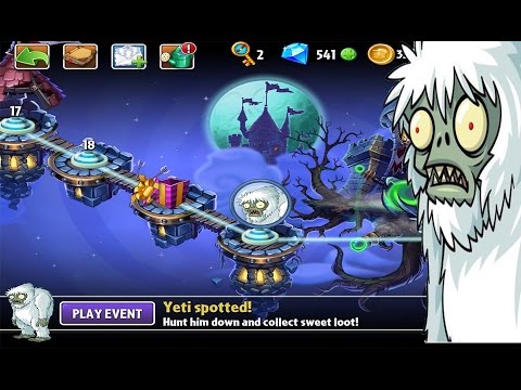 how to discover the yeti zombie in pvz ipad