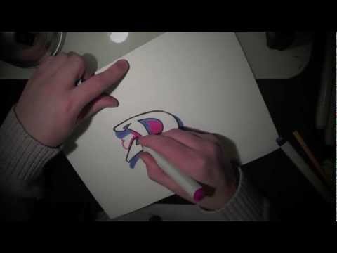 how to draw graffiti d