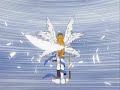 Angemon super evolves to Holy Angemon Angemon super evolves to Holy Angemon