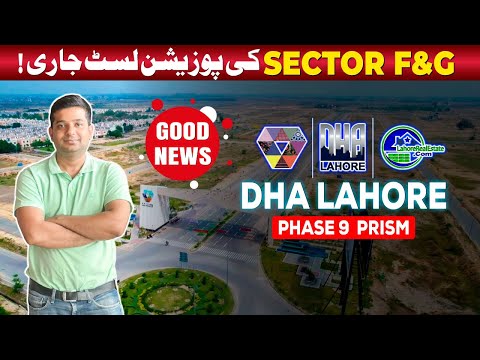 DHA Phase 9 Prism:  Possession List for Blocks F & G Revealed! (Find Your Plot Now)