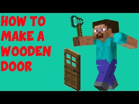 how to make a wooden door in minecraft pc