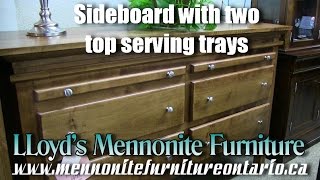 Mennonite Maple 4 Drawer Sideboard