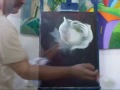 MANECO ARA�JO PINTANDO UMA BIG ROSA BRANCA