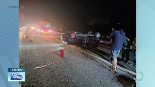 Acidente em rodovia de Itu: quatro veículos colidiram na Castello Branco