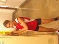 Kaite in the locker room