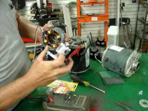 how to turn electric motor into a generator