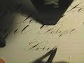 Script writing with a steel nib