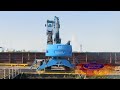 In this video, we visit Webber Marine on the Mississippi River near Convent, LA to take a look at a recently purchased Fuchs MHL360 in action unloading barges packed with Corn Gluten Pellets. The Fuchs MLH360 offers a high-performance 249 HP turbocharged diesel engine, strong lifting capacities, reduced sound power levels, multi-functional display, and an efficient hydraulic system. Visit our website for more information at www.companywrench.com or call us today at 866-262-4181!