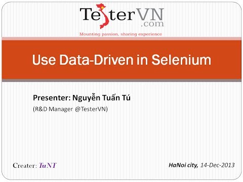 [TesterVN]: Use Data-Driven from file excel in Selenium 2.0