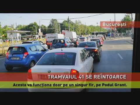 Tramvaiul 41 va funcţiona doar pe un singur fir, pe Podul Grant