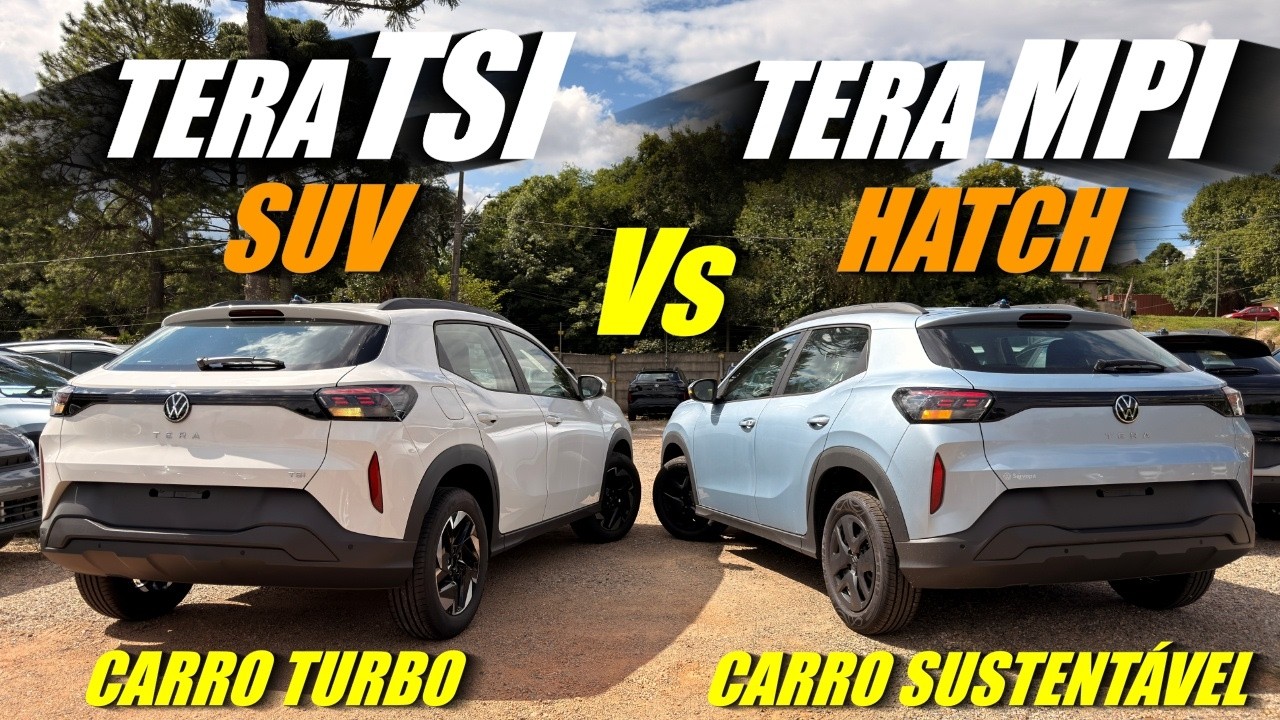VW TERA TSI vs VW TERA MPI COMPARATIVO - SUV vs HATCH! Qual o melhor custo-benefício?