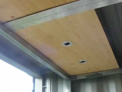 Shipping Container House – Suspended ceiling part one | containerhouse