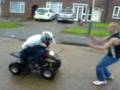 CRAZY GEORGIE FRAIZER, Jumpin' a quad bike