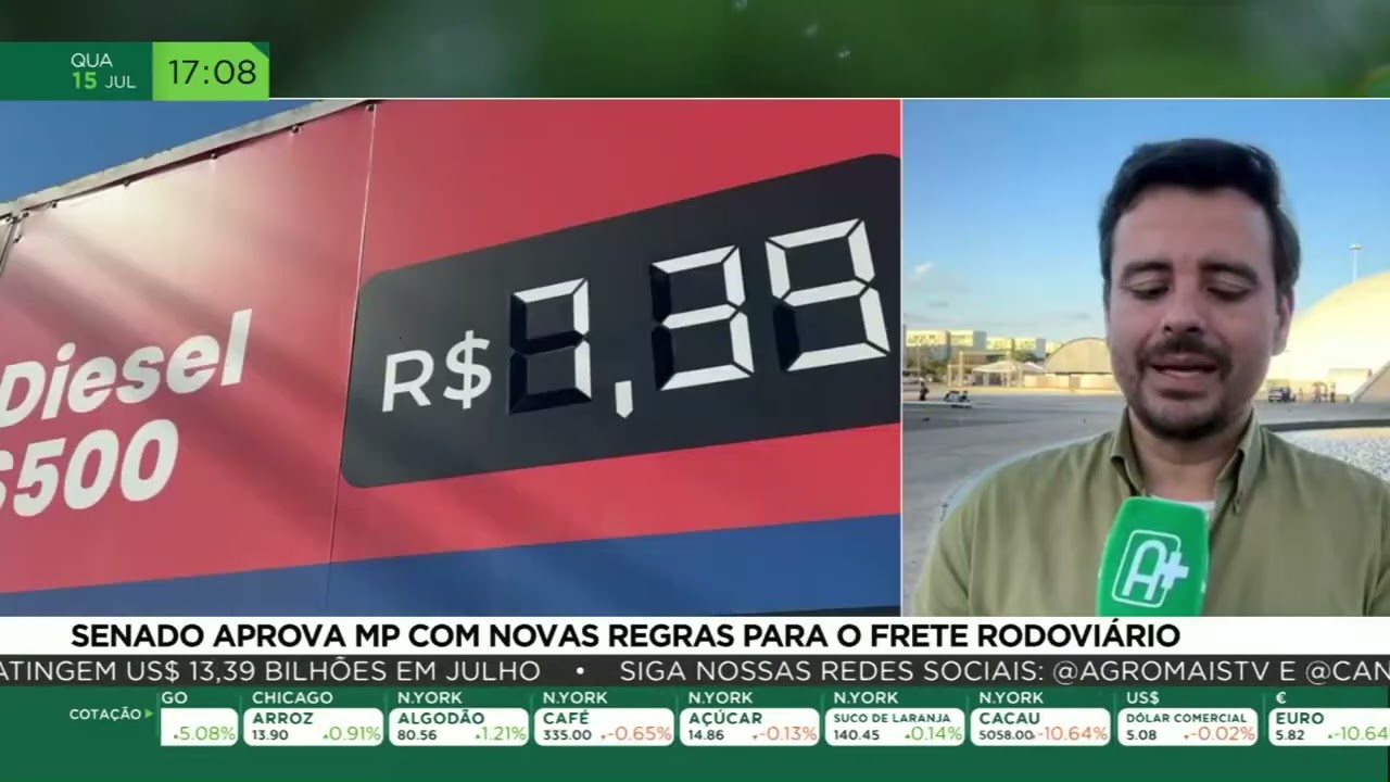 Senado aprova MP com novas regras para o frete rodoviário