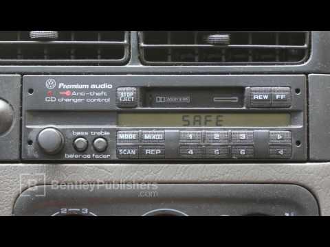 VW or Audi  How to Enter a Radio Code – Radio display reads SAFE