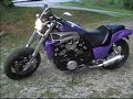 Custom 1985 VMax V-Max Hayabusa USD HMF Exhaust Wide Tire