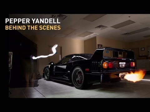 Shooting the Gas Monkey Garage F40 — Pepper Yandell BTS