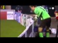 Jens Lehmann urinates during Stuttgart Unirea Urziceni behind ads banner flv