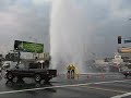 water hydrant explosion in LA