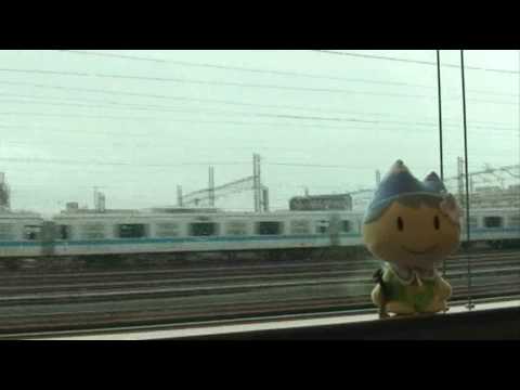 ちびアルプちゃん、ベイリゾート号初営業列車に乗車（１）