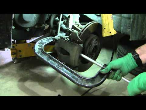 Replace front disc brake pads on a 2001 VW Jetta
